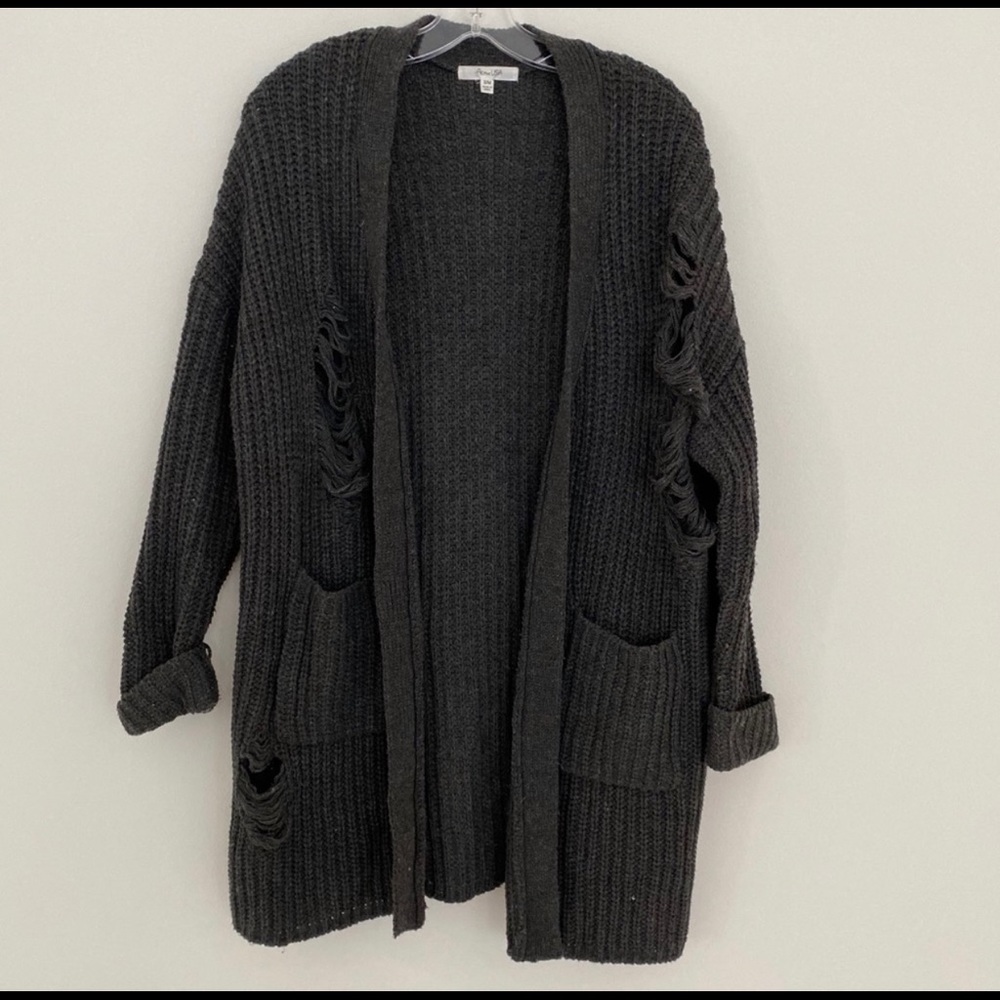 ACTIVE USA distressed sweater.